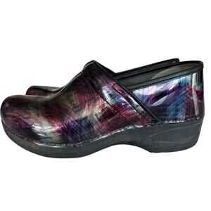 Dansko XP 2.0 professional clogs sz 38 "Rainbow Sweep Patent workcore comfy